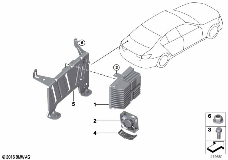 Genuine BMW 65122622873 RR11 G32 G11 Top-Hifi System Amplifier (Inc. M550iX, 530i & 740iX) | ML Performance EU Car Parts