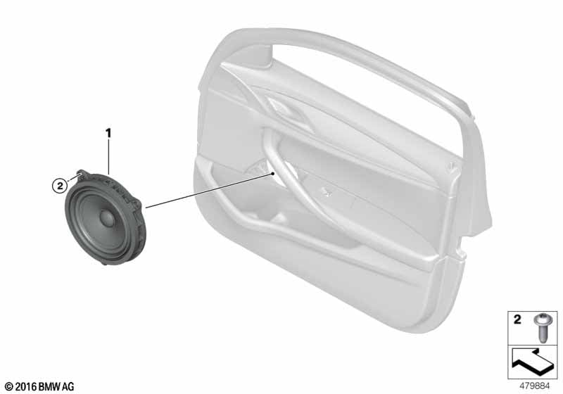 Delar Stereo System dörr fram