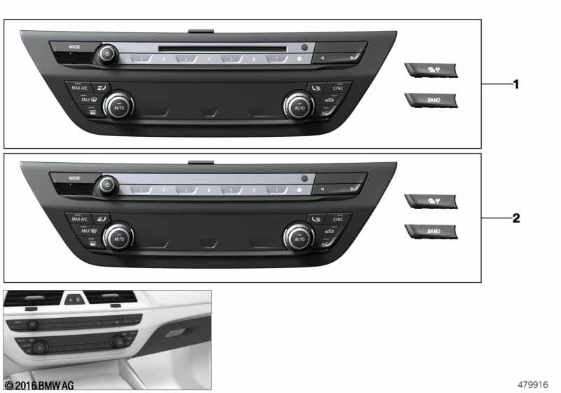 Genuine BMW 61316993501 G31 G32 G30 Rep. Kit For Radio/Climate Cont. Panel (Inc. 530i, 518d & 530eX) | ML Performance UK Car Parts