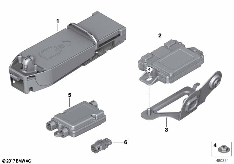 Separate components telephony WCA/NFC
