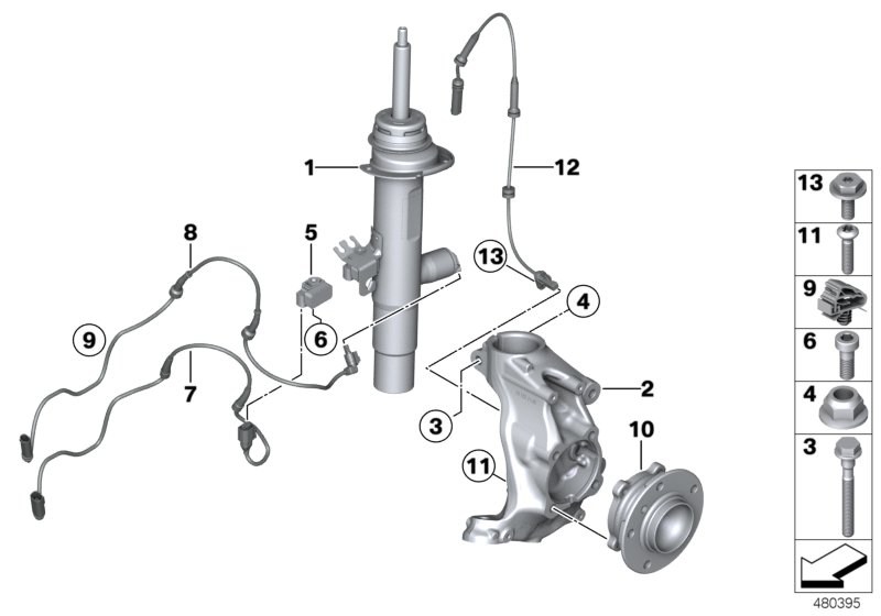 Genuine BMW 31216799097 F36 F33 F32 Carrier, Left (Inc. 440i, 420d & 425d) | ML Performance UK Car Parts