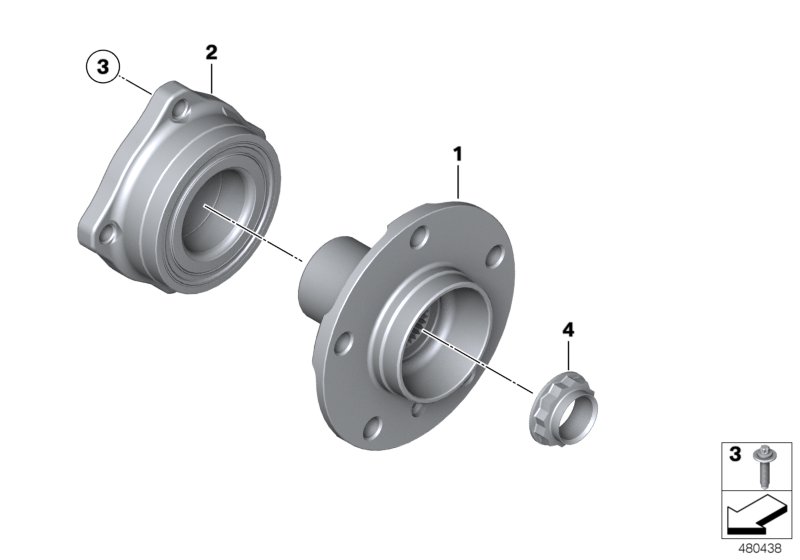 Genuine BMW 33416776205 E70 E72 E71 Drive Flange Hub (Inc. X6 M, X6 30dX & X6 40dX) | ML Performance UK Car Parts