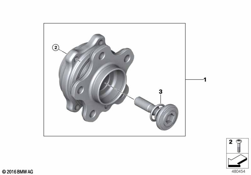 Genuine BMW 31206893780 G07 Wheel Hub With Bearing (Inc. X7) | ML Performance UK Car Parts