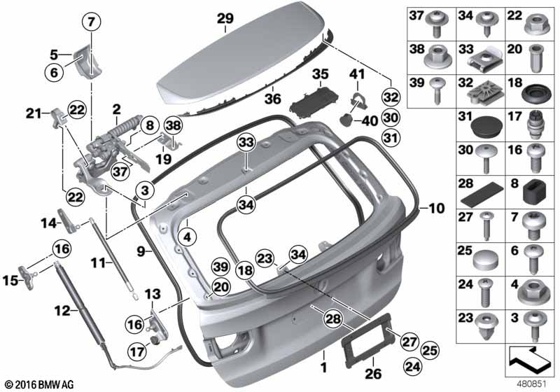 Genuine BMW 51247394613 Bracket Trigger Contact (Inc. 320i, 335dX & 320d ed) | ML Performance UK Car Parts