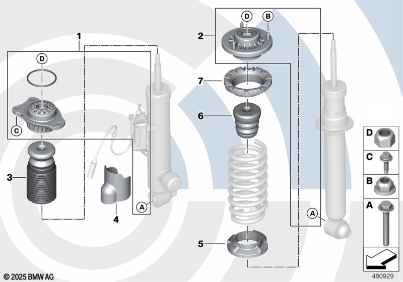 Repair kit for support bearing