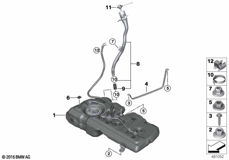 Genuine BMW 07147378812 Combination Allen Bolt 8.8 (Inc. One, Cooper S & Cooper SD ALL4) | ML Performance EU Car Parts