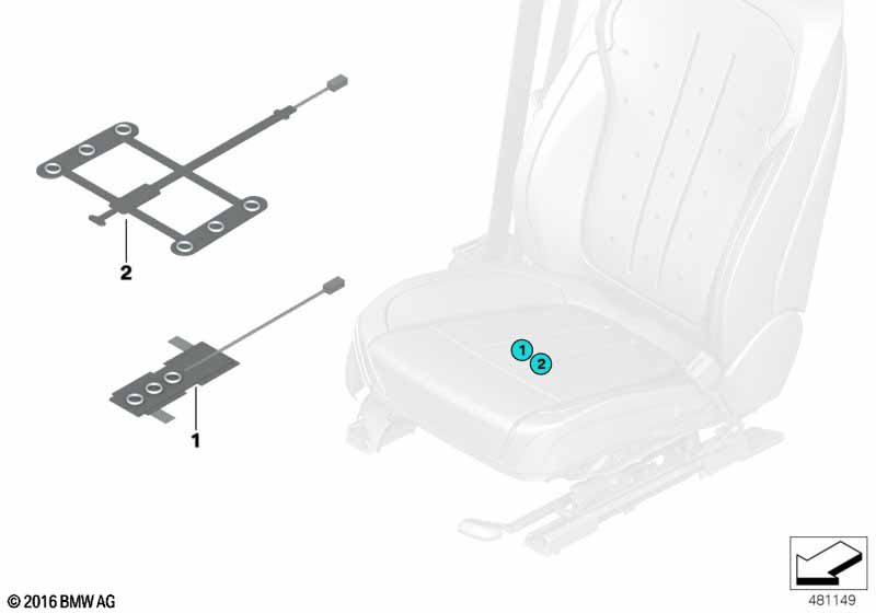 Electr. compon. seat occupancy detection