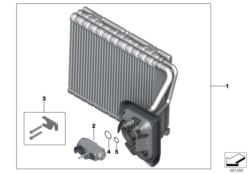 Genuine BMW 64116805503 G30 Evaporator (Inc. 745LeX, 530e & 740Le) | ML Performance UK Car Parts