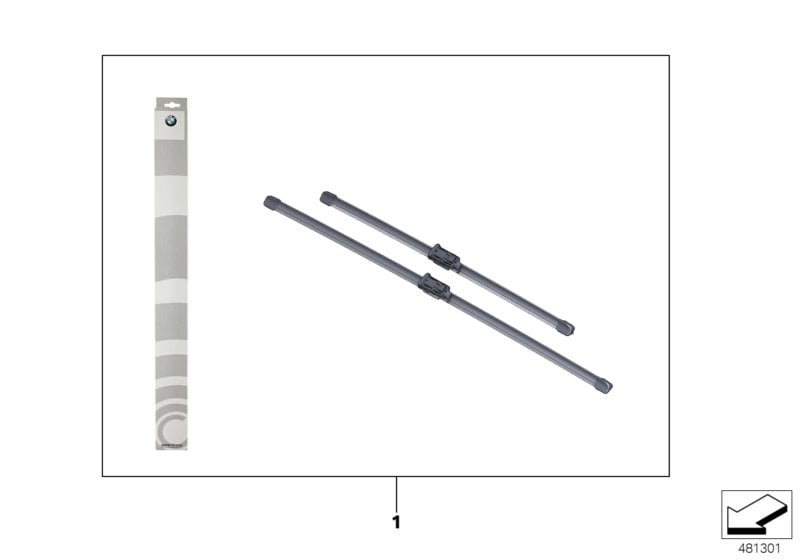 Set of wiper blades