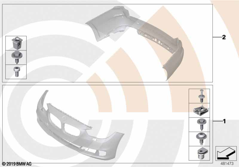 Installation kit, bumper