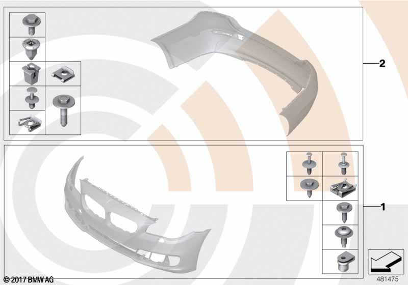 Installation kit, bumper