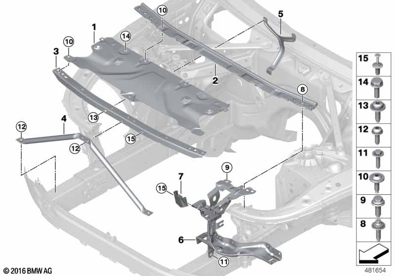 Genuine BMW 51747407769 F93 G14 F90 Lock Panel, Left (Inc. 518d, 540dX & M8) | ML Performance EU Car Parts