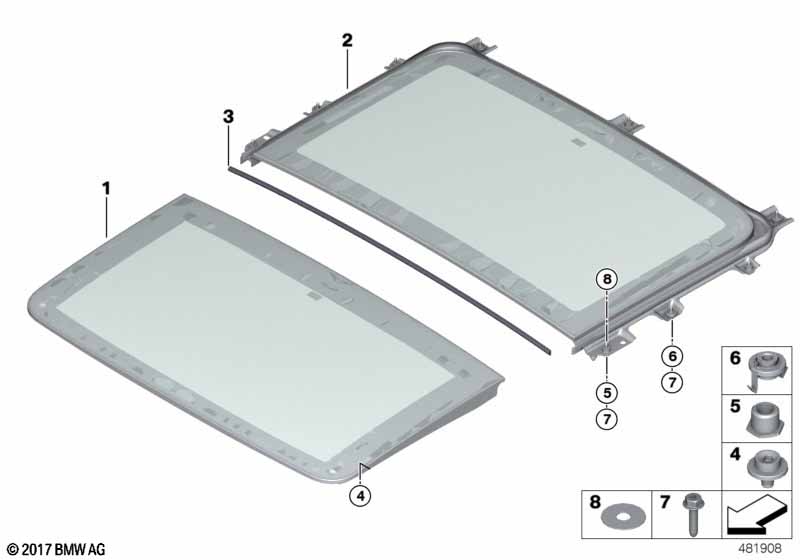 Panorama glass roof glass panel