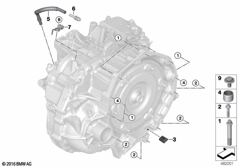 Gearbox mounting parts