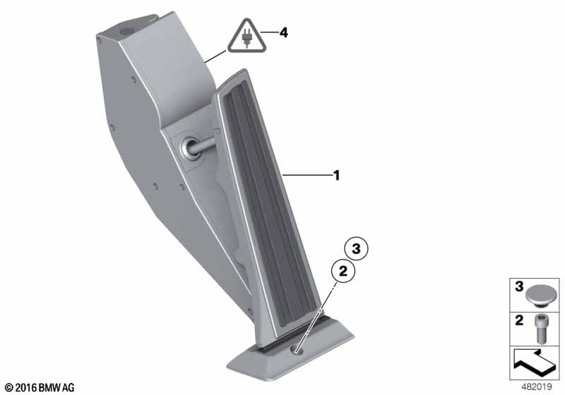 Acceleration/accelerator pedal module