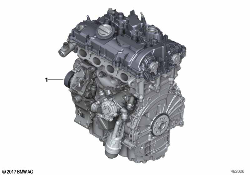 Genuine BMW 11002463330 G30 G20 G02 Exch. Short Engine B46B20B (Inc. 530iX, 330iX & X4 20iX) | ML Performance EU Car Parts