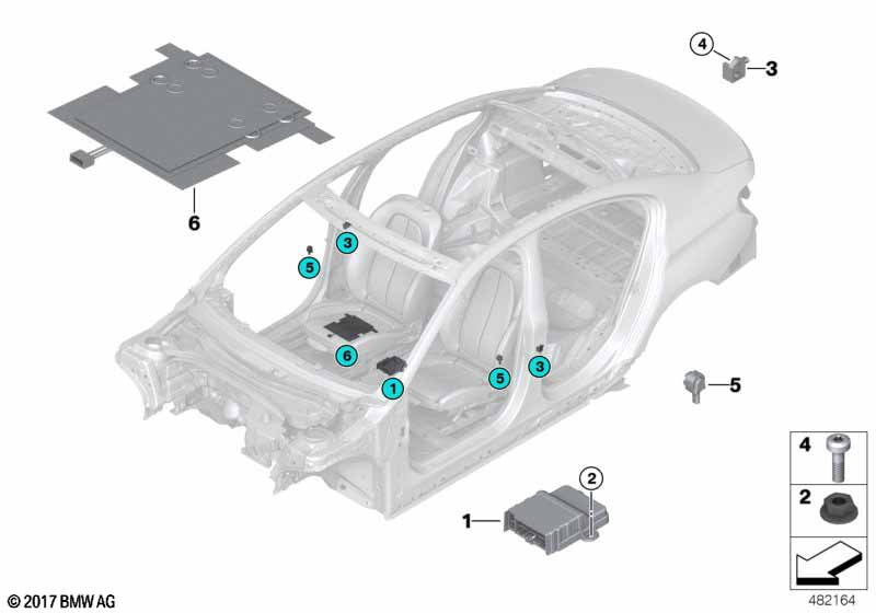 Electric parts airbag