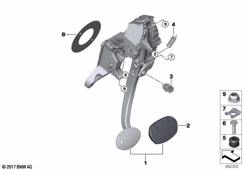 Pedal assembly, automatic transmission