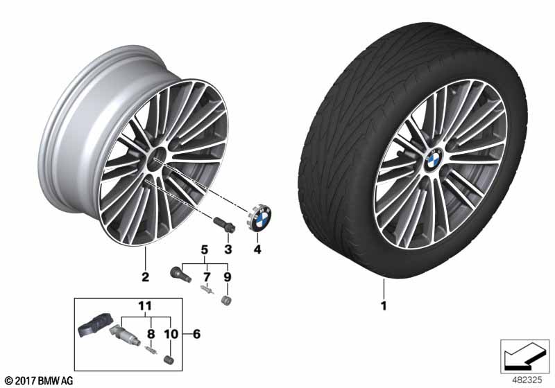 BMW LA wheel multi-spoke 724 - 17
