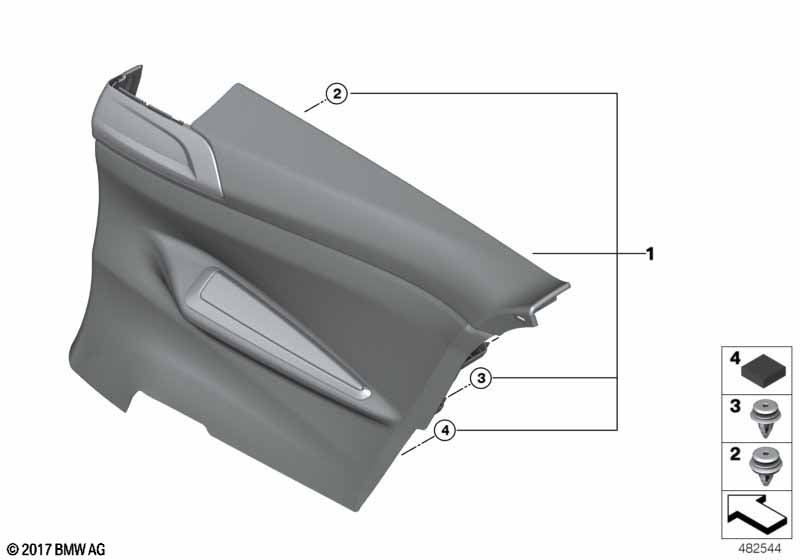 Genuine BMW 07147978862 E71 M Clip With Seal Ring ROT (Inc. X5 40dX) | ML Performance UK Car Parts