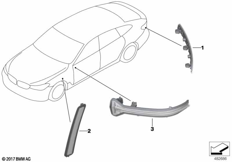 Reflector/auxiliary turn signal lamp
