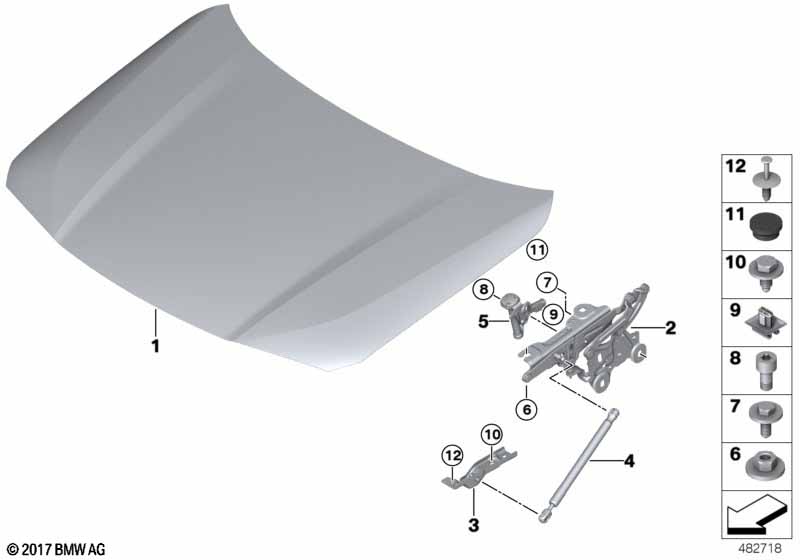 Genuine BMW 41007484213 F39 Hood (Inc. X2 18i, X2 18dX & X2 28iX) | ML Performance UK Car Parts