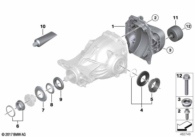 Genuine BMW 33506852836 F01 F11 F12 Vibration Absorber Right 42HZ (Inc. 530d 155kW, ALPINA B7X & 750i) | ML Performance UK Car Parts