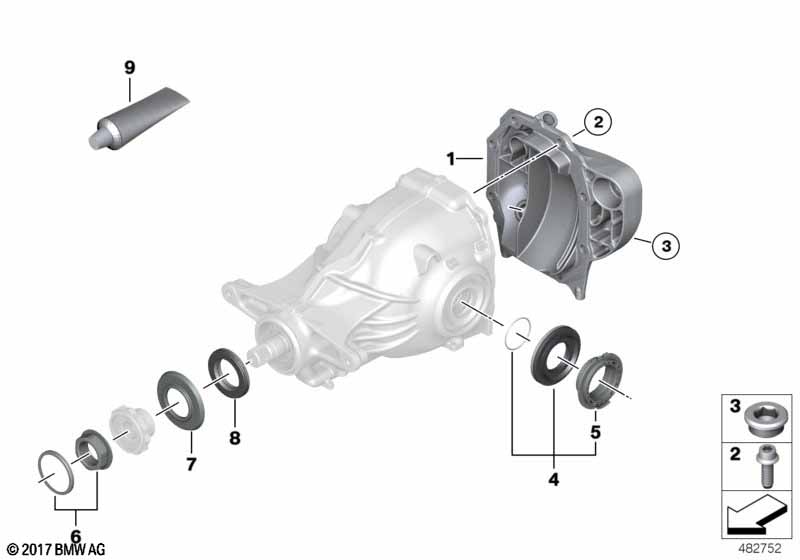 Rear axle different.single parts - 205