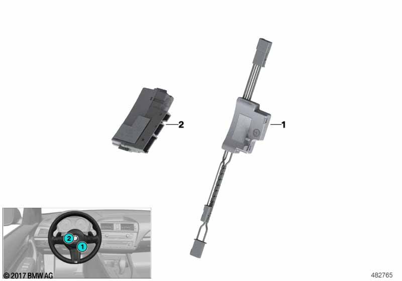 Control unit,steering wheel mod.,M-Sport
