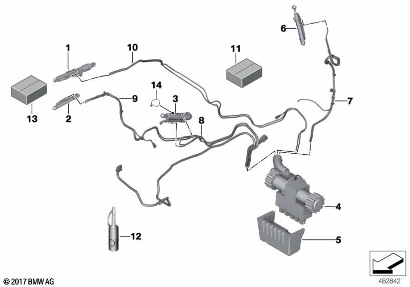 Genuine BMW 54377344460 F33 F83 Hydraulic Hose Right (Inc. 430iX, 435iX & 420d) | ML Performance UK Car Parts