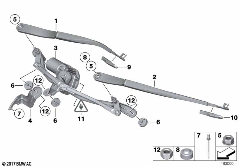 Single wiper parts