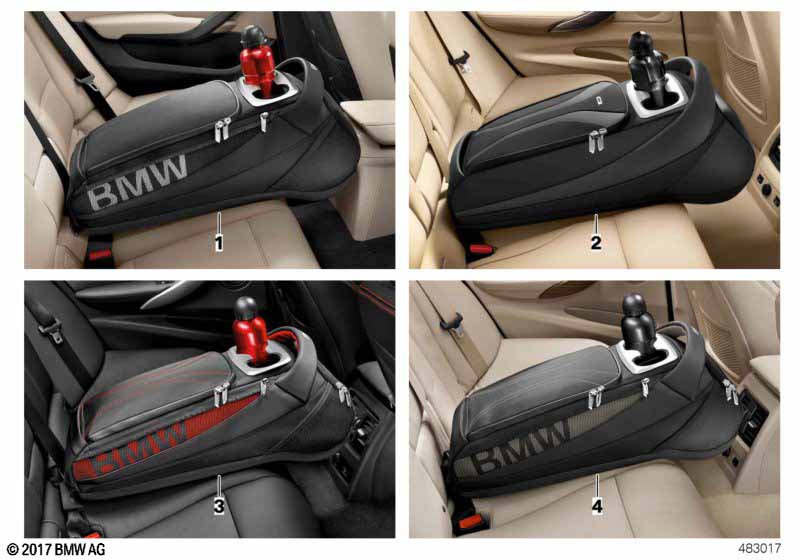 Storage pocket, rear, BMW Lines