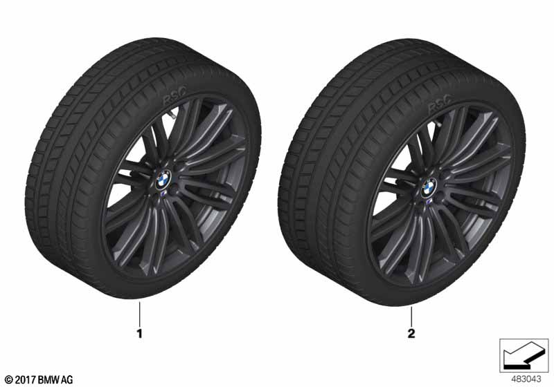 Winter wheel w.tire M doub.sp.664M-19