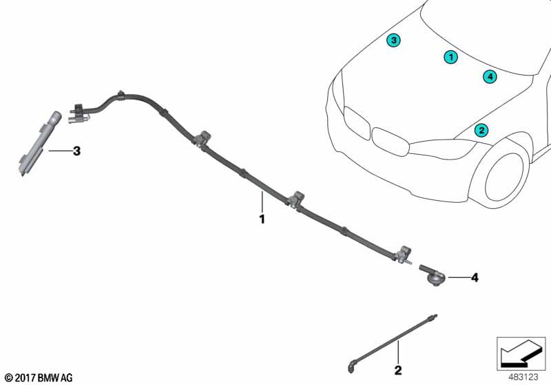 Genuine BMW Mini 61667373183 F15 Bracket, Hose Line (Inc. X5) | ML Performance EU Car Parts