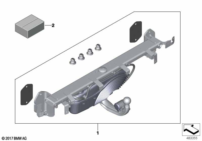 Retrofit kit, tr. cpl., elec. swiveling
