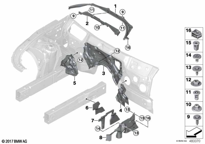 Genuine BMW 51757347022 G30 G32 G11 Cover For Steering Assembly, Front Right AWD (Inc. 840dX) | ML Performance UK Car Parts