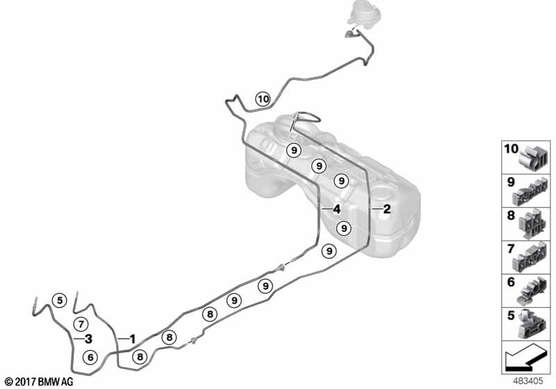 Genuine BMW 16137404147 Scavenge Air Line (Inc. X3 30iX & X4) | ML Performance EU Car Parts