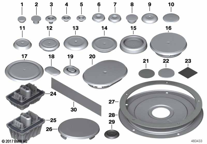Genuine BMW 51717176320 F12 F07 Cover, Floor Panel Rear (Inc. 520d, 530d 155kW & X3 28dX) | ML Performance EU Car Parts
