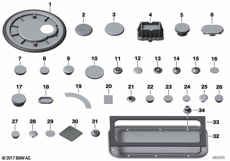 Genuine BMW 07130687653 R56 F44 Blind Plug D=18mm (Inc. 220i, X1 28i & 116d) | ML Performance UK Car Parts