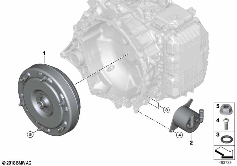 GA8G458W torque conv./transm.oil cooler