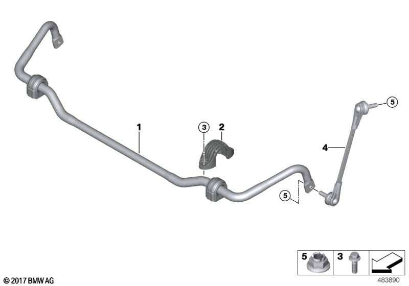 Genuine BMW 31306869199 I15 I12 G20 Stabilizer Support (Inc. 330e, i8 & 330d) | ML Performance UK Car Parts