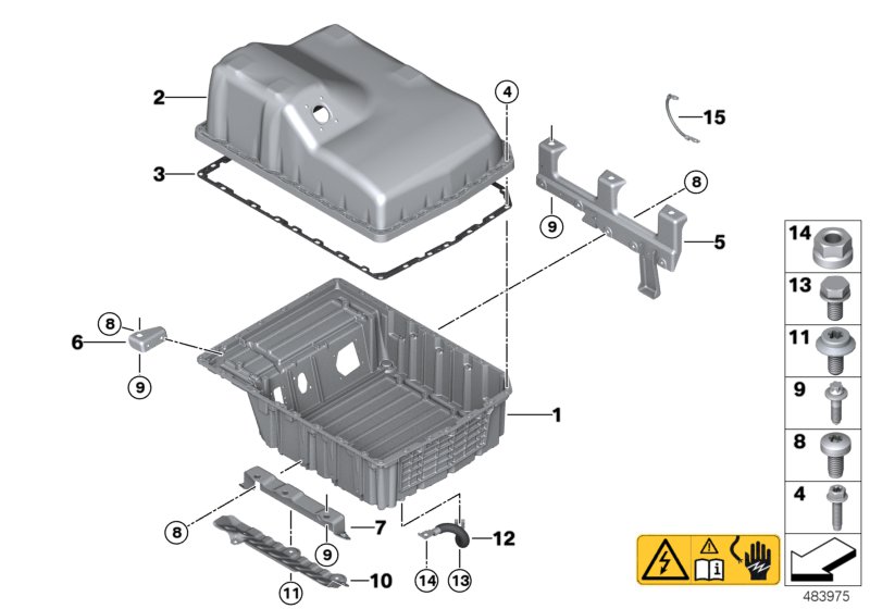 Genuine BMW 61258624661 Underride Protection (Inc. 225xe & Cooper SE ALL4) | ML Performance UK Car Parts