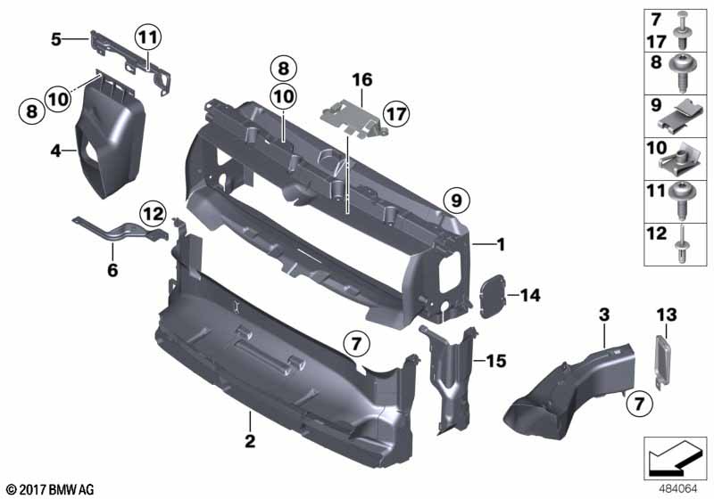 Genuine BMW 07147286036 F01 F56 C-Clip Nut, Self-Locking M6-ZNS3 (Inc. X5 40i) | ML Performance UK Car Parts