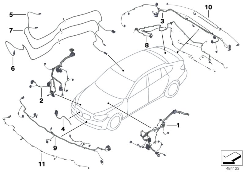Genuine BMW 61129261821 F03 F01 F02 Wiring Harness, Front End (Inc. 730dX, 760Li & 750LiX 4.0) | Duco Car Parts UK Car Parts