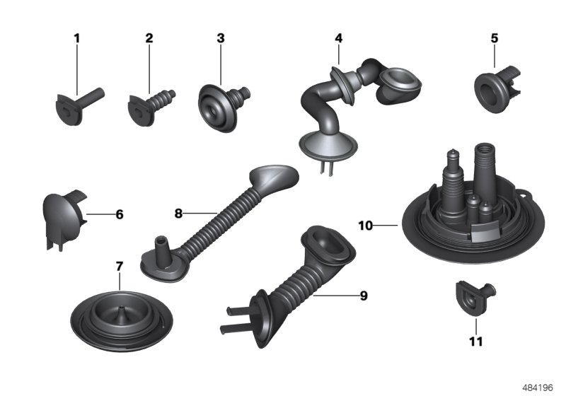 Various cable grommets