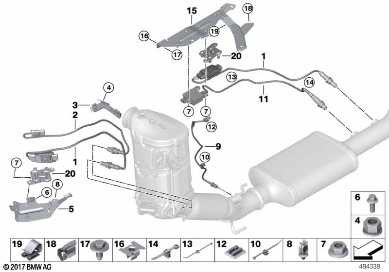 Exhaust-gas sensors / sensor for NOX
