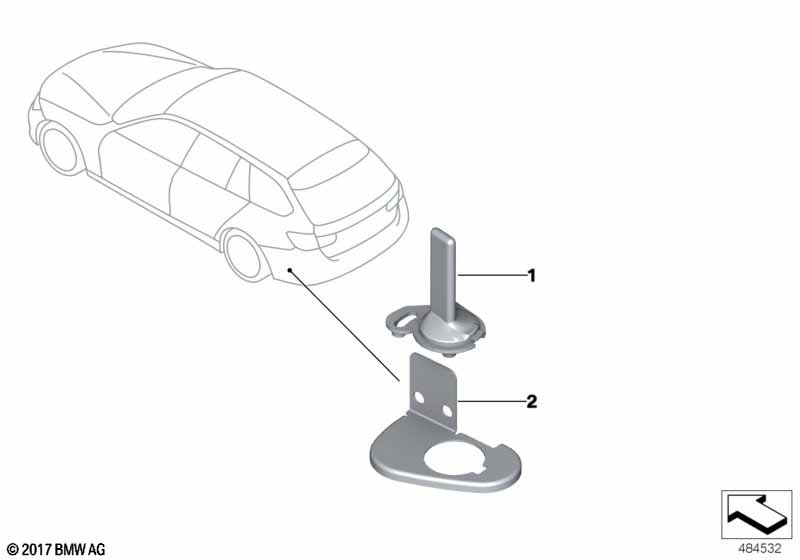 Sep.components antenna f.veh.f.offic.use