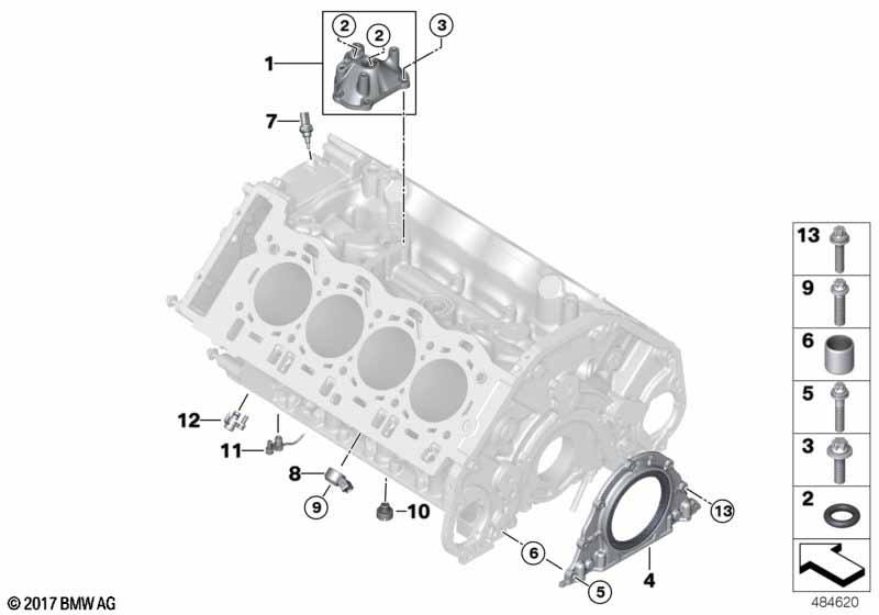 Genuine BMW 11428053536 F92 F93 F90 Oil Spray Nozzle, Inner (Inc. M5 & M8) | ML Performance UK Car Parts