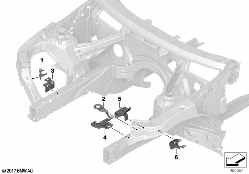Genuine BMW 41007481025 G02 Bracket. Intake Silencer (Inc. X3) | ML Performance UK Car Parts