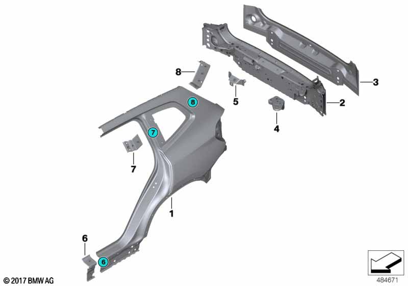 Genuine BMW 41008495539 G02 Rear Battery Bracket (Inc. X4 M & X3) | ML Performance EU Car Parts